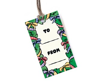 Palaka Gift Tags / Hawaii Christmas / Set of 10