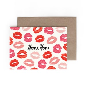 Honi Honi Greeting Card / Valentine's Day / Made in Hawaii