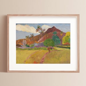 Tahitian Landscape | Paul Gauguin | Museum Printable Wall Art | Gauguin Poster | Vintage Art | Famous Art | Famous Poster | Digital Download