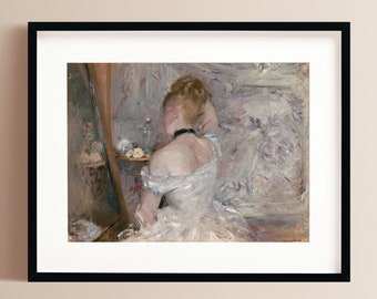 Woman at Her Toilette | Berthe Morisot | Museum Printable Wall Art | Vintage Wall Art | Famous Art Print | French Art | Digital Download