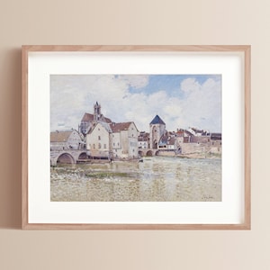 Le Pont de Moret | Alfred Sisley | Museum Printable Wall Art | Vintage Wall Art | Famous Art | French Painting | France | Digital Download