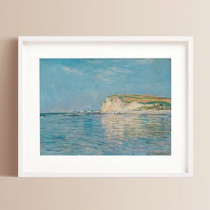 Low Tide at Pourville | Claude Monet | Museum Printable Wall Art | Vintage Wall Art | Seascape | Beach | Monet Art Print | Digital Download