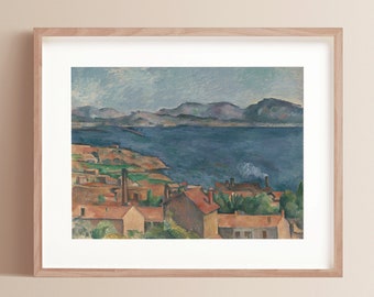 The Bay of Marseille | Paul Cezanne | Museum Printable Wall Art | Cezanne Poster | Vintage Wall Art | Famous Art Print | Digital Download
