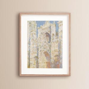 Rouen Cathedral | Claude Monet | Museum Printable Wall Art | Vintage Wall Art | Famous Art Print | 19th Century Art | Digital Download