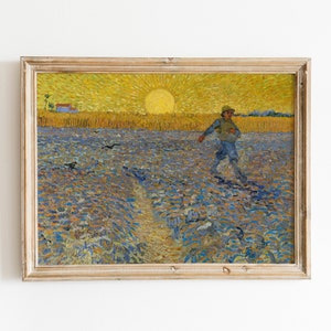 The Sower Print | Vincent van Gogh | Museum Printable Wall Art | Van Gogh Poster | Vintage Art | Famous Art | van Gogh | Digital Download