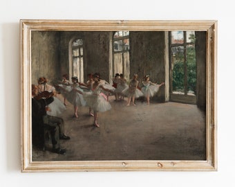 Degas The Rehearsal Print | Printable Wall Art | Edgar Degas | Museum Poster | Vintage Wall Art | Ballerina Art | Degas | Digital Download