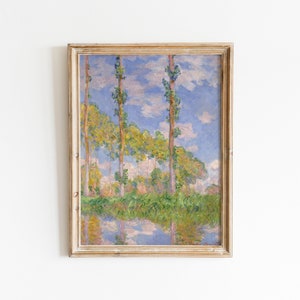 Poplars Print | Claude Monet | Landscape | Printable Wall Art | Vintage Wall Art | Monet Art Poster | Print at Home | Digital Download