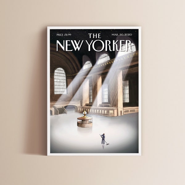 The New Yorker Magazine Cover Print | Printable Art | Trendy Art | Boho Wall Art | Gallery Wall | Instant Download | Magazine Cover Poster