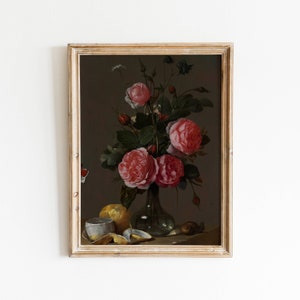 Floral Still Life Print | Printable Wall Art | Cornelis de Heem | Art Poster | Vintage Art | Famous Print | Floral | Digital Download
