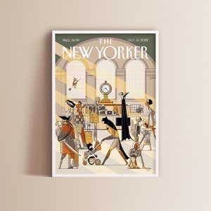 The New Yorker Magazine Cover Print | Printable Art | Trendy Art | Boho Wall Art | Gallery Wall | Instant Download | Magazine Cover Poster
