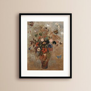 Still Life of Flowers | Odilon Redon | Museum Printable Wall Art | Vintage Wall Art | Famous Art | Flowers | Floral | Digital Download