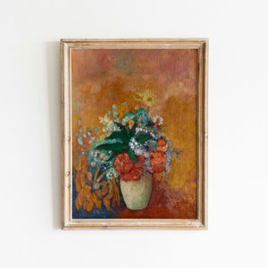 Vase of Flowers | Odilon Redon | Printable Wall Art | Vintage Wall Art | Famous Art | Flower Print | Floral Painting | Digital Download