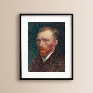 Van Gogh Self Portrait Painting | Printable Wall Art | Van Gogh | Vintage Wall Art | Famous Art | Van Gogh Art | Digital Download