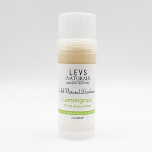 Organic Deodorant, Lemongrass Citral Antioxidant