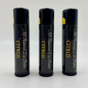 Organic Lip Balm, Citrus 3 Pack