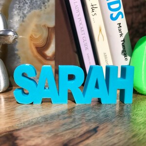 Custom Name Plate Standing; Kids Name for Desk; Personalized Gift; Personalized Name Decor