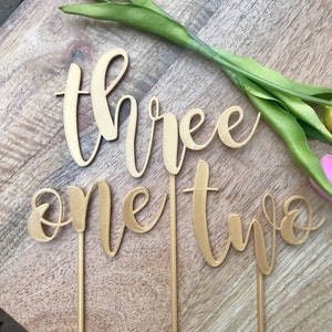 Standing Table Numbers 3D Printed Wedding Table Number Wedding Decor image 2