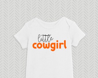 Little Cowgirl Bodysuit; Little Cowgirl Onesie; Retro Cowgirl Outfit