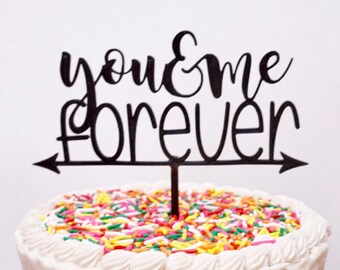 You and Me Forever Cake Topper