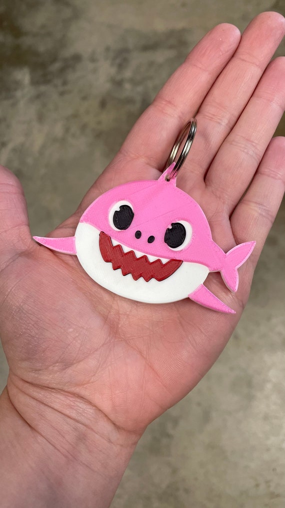 Baby Shark Keychain Baby Shark Pendant Baby Shark Party Favor Etsy