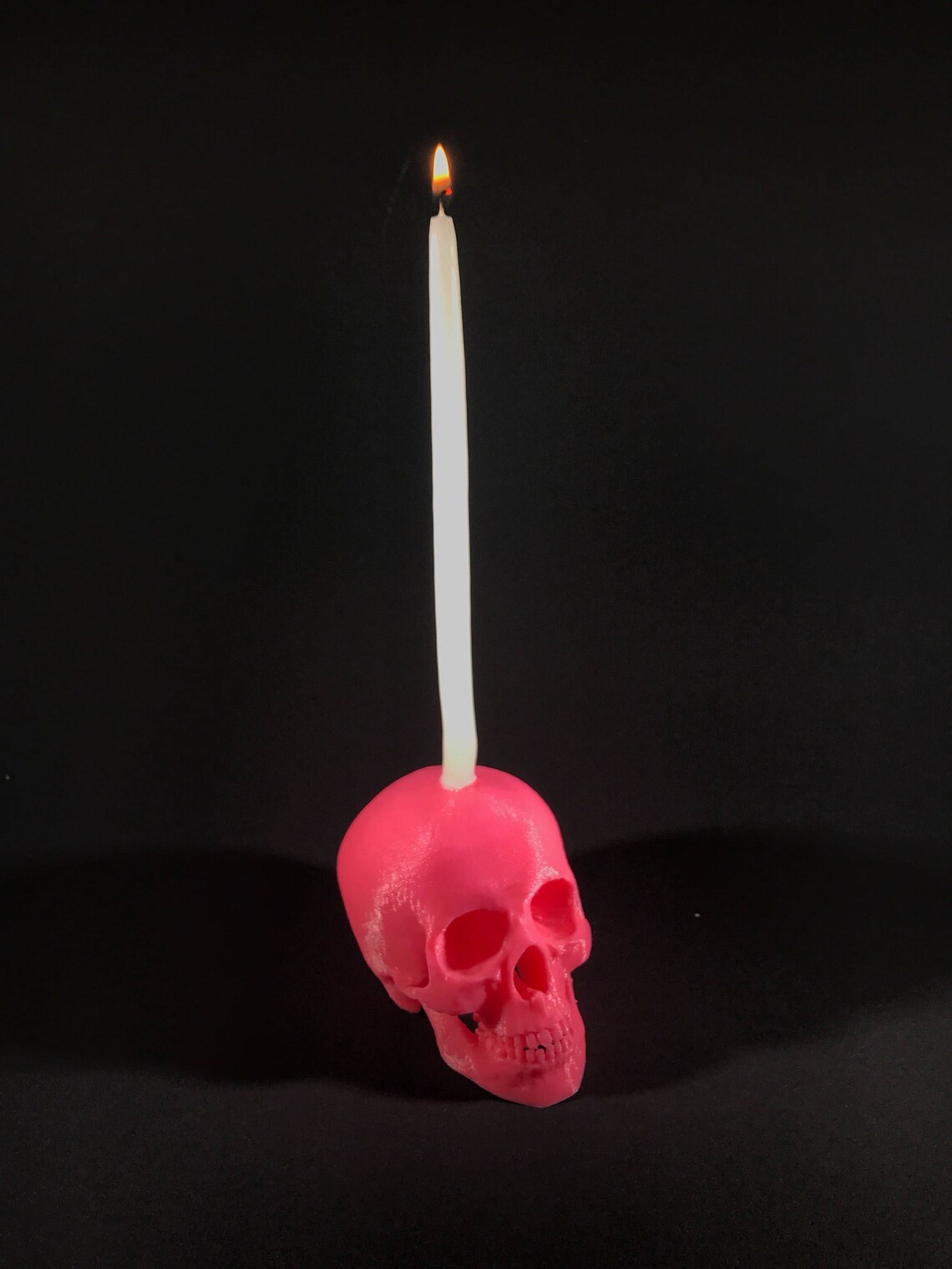 Skull Candlestick Holder 1/4 Skull Candle Holder Skull Etsy
