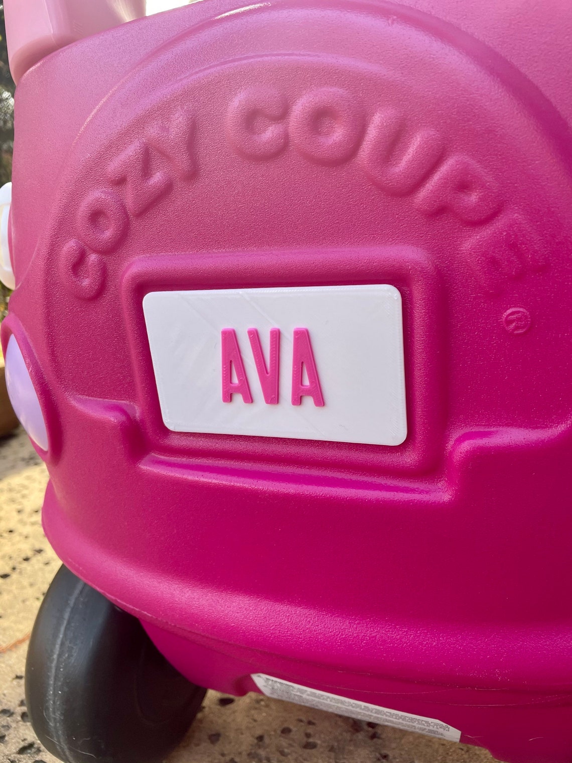 Little Tikes License Plate Cozy Coupe License Plate Little Etsy