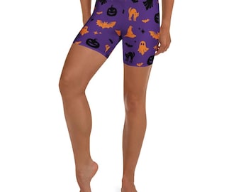 Halloween Pattern Activewear Shorts