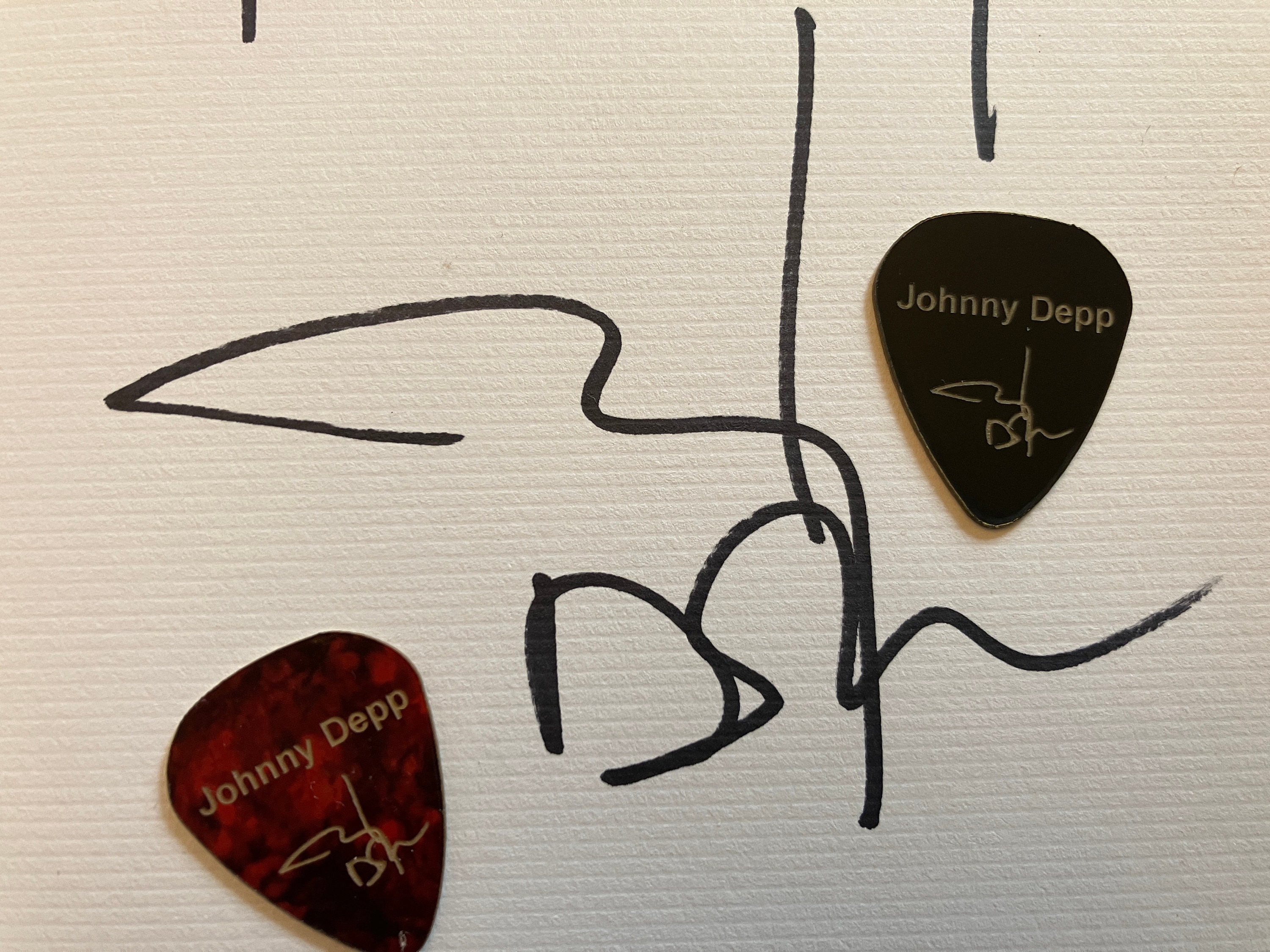 Autographed Guitar Pick Etsy
