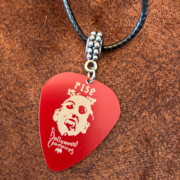 Hollywood Vampires Guitar Pick Necklace