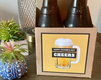 Father's Day Beer Carton, Gift for Father's Day, Father's Day Unique Gift, Father's Day Gift, Godfather Gift, Stepdad, Bonus Dad, Top Seller