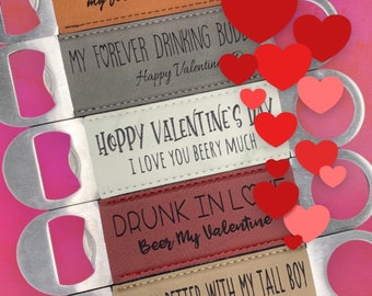 Valentine’s Day gift for boyfriend. Valentine Beer Gift for him. Valentines bottle opener. Valentine’s Gift for Husband. Fun valentines