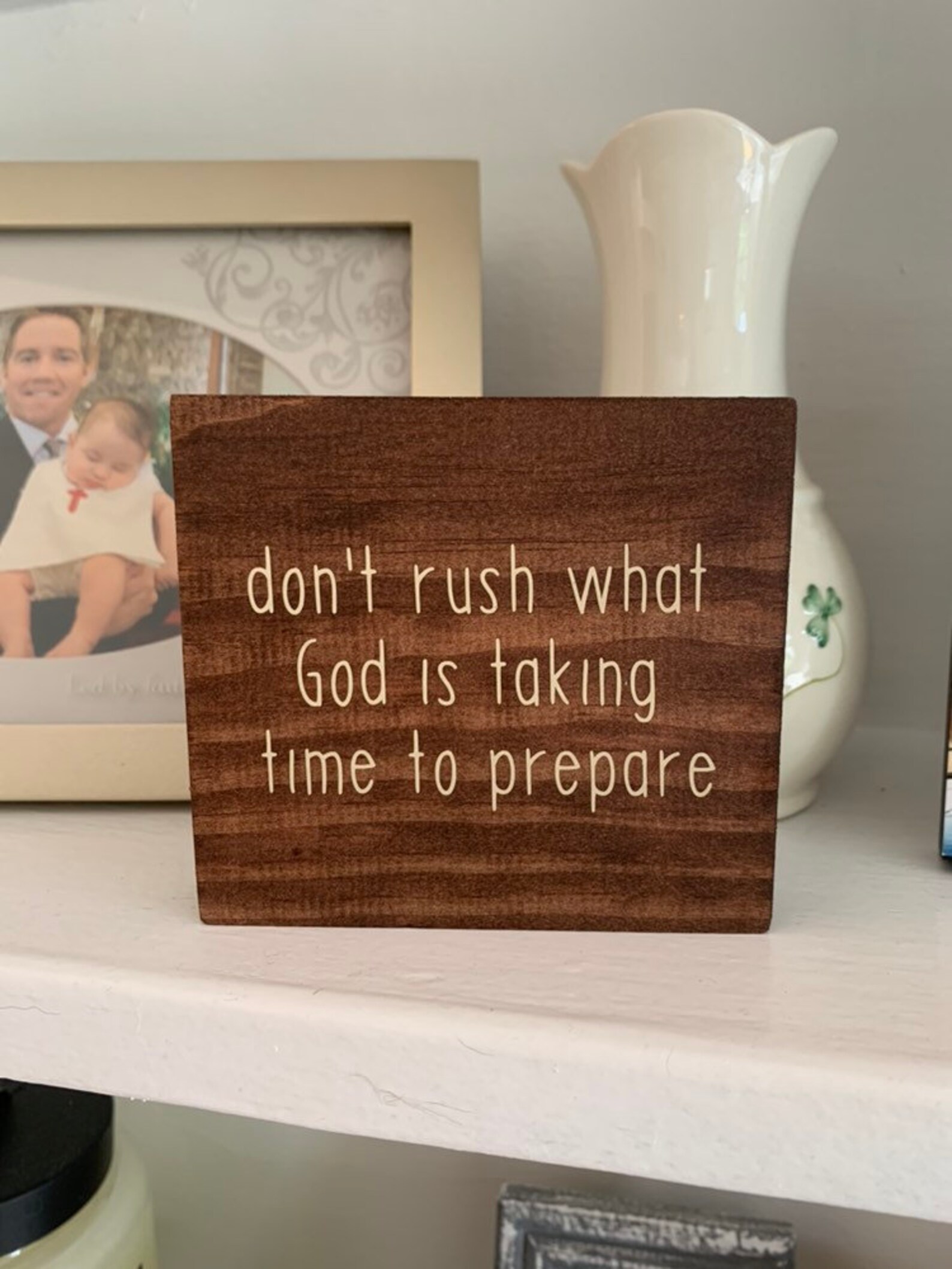 Shelf Sitter Inspirational Christian Gifts Wood Signs Etsy