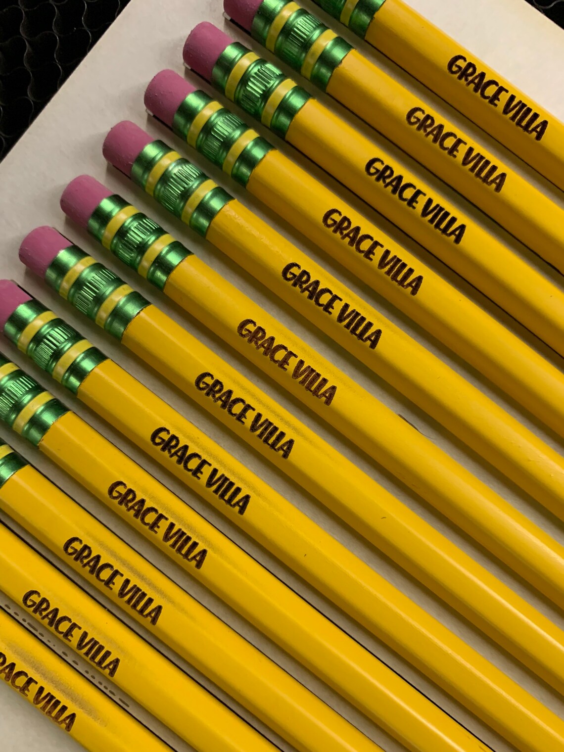 Engraved Pencils. 12 Pack. Personalized Pencil. Custom Name Etsy