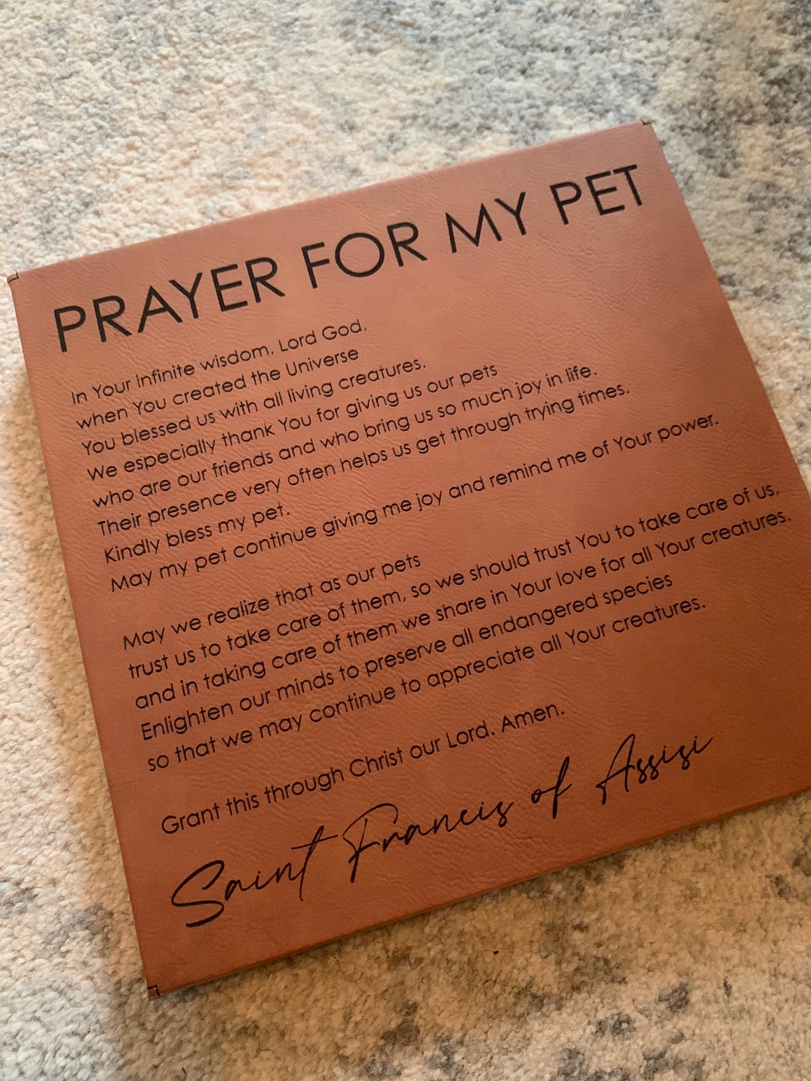 Prayer For My Pet Saint Francis Of Assisi Gift For Dog Etsy
