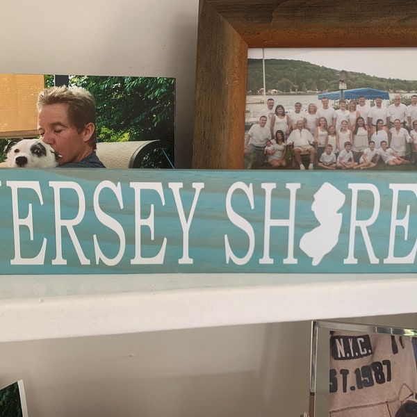 Jersey Shore Sign, New Jersey Home Sign, Top Seller, Shore House Decor, Coworker, Jersey girl gift, new home, college dorm, gift for her