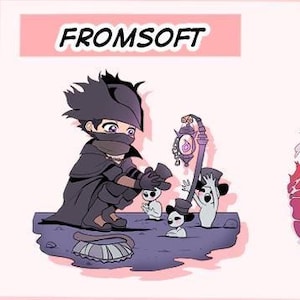 Fromsoft acrylic charms (Bloodborne and Elden Ring