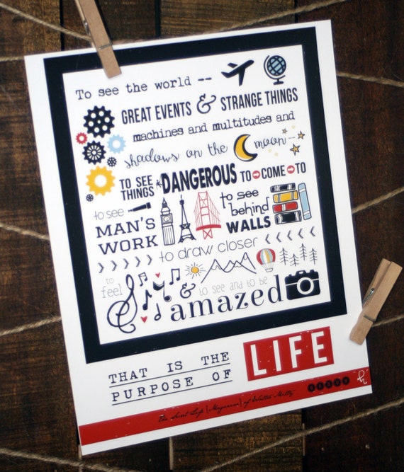 Life Magazine Motto 8x10 Print Instant Download Etsy