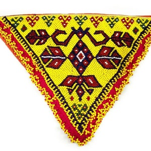 1 Dress Patch Belly Dancing Costume Supply DIY Afghan Kuchi Tribal Handmade Vintage Antique Banjara Sew On Bohemian Clothing Sewing Findings