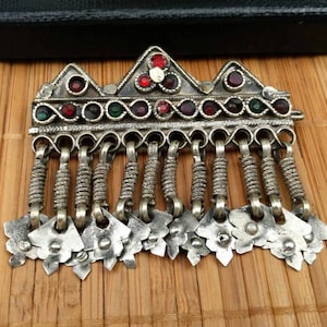 Hair Barrette Afghan Kuchi Tribal Hair Clip Vintage Accessory Indian Hair Pin Ethnic Traditional Antique Rare Unique Bohemian Jewelry Gift