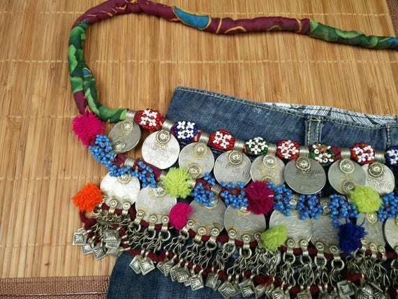 Afghan Kuchi Tribal Belt Vintage  Coins Handmade … - image 2