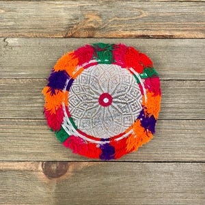1 Klänning Tygmärke Magdansdräkt DIY Afghansk Kuchi Tribal Handgjord Mycket Sällsynt Vintage Antik Sy-på Boho Kläder Syfynd Gåva