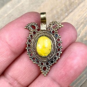 1 Kuchi Pendant Belly Dance Costume Dress Vintage Design Charm Afghan Tribal Wear diy Earrings Yoga Mala Necklace Bohemian Jewelry Findings
