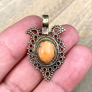 1 Kuchi Pendant Belly Dance Costume Dress Vintage Design Charm Afghan Tribal Wear diy Earrings Yoga Mala Necklace Bohemian Jewelry Findings