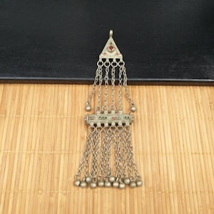 Afghan Tribal Kuchi Pendant Handmade Antique Traditional Belly Dancing Costume Supply Ethnic Vintage Banjara DIY Bohemian Jewelry Findings.