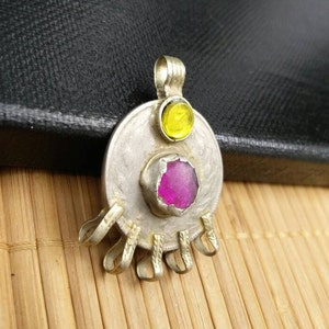 Vintage Coin Connector DIY Costume Jewelry Designing Supply Old Antique Coin Connector Charm Banjara Kuchi Tribal Coin Link Pendant Findings