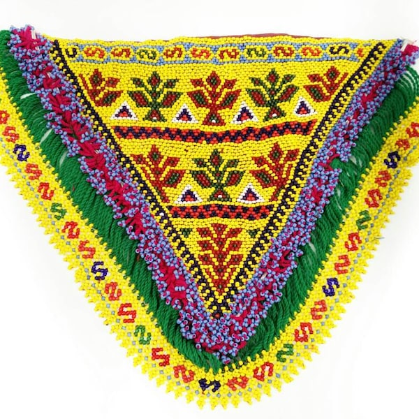 1 Dress Patch Belly Dancing Costume Supply DIY Afghan Kuchi Tribal Handmade Vintage Antique Banjara Sew On Bohemian Clothing Sewing Findings