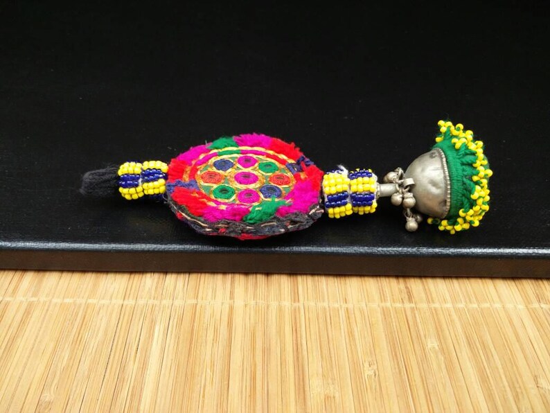 Tassel Beautiful Vintage Multicolor Beaded Tassel DIY Bohemian Jewelry Belly Dancing Costume Supply Tribal Kuchi Tassel Afghan Dress Bags.