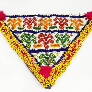 1 Dress Patch Belly Dancing Costume Supply DIY Afghan Kuchi Tribal Handmade Vintage Antique Banjara Sew On Bohemian Clothing Sewing Findings