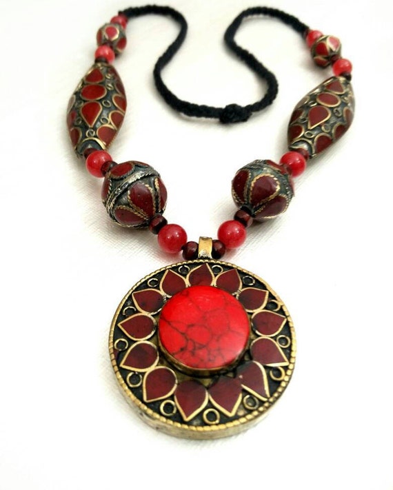 Afghan Tribal Vintage Necklace Beautiful Handmade… - image 5