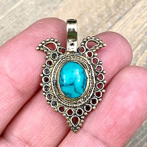 1 Kuchi Pendant Belly Dance Costume Dress Vintage Design Charm Afghan Tribal Wear diy Earrings Yoga Mala Necklace Bohemian Jewelry Findings